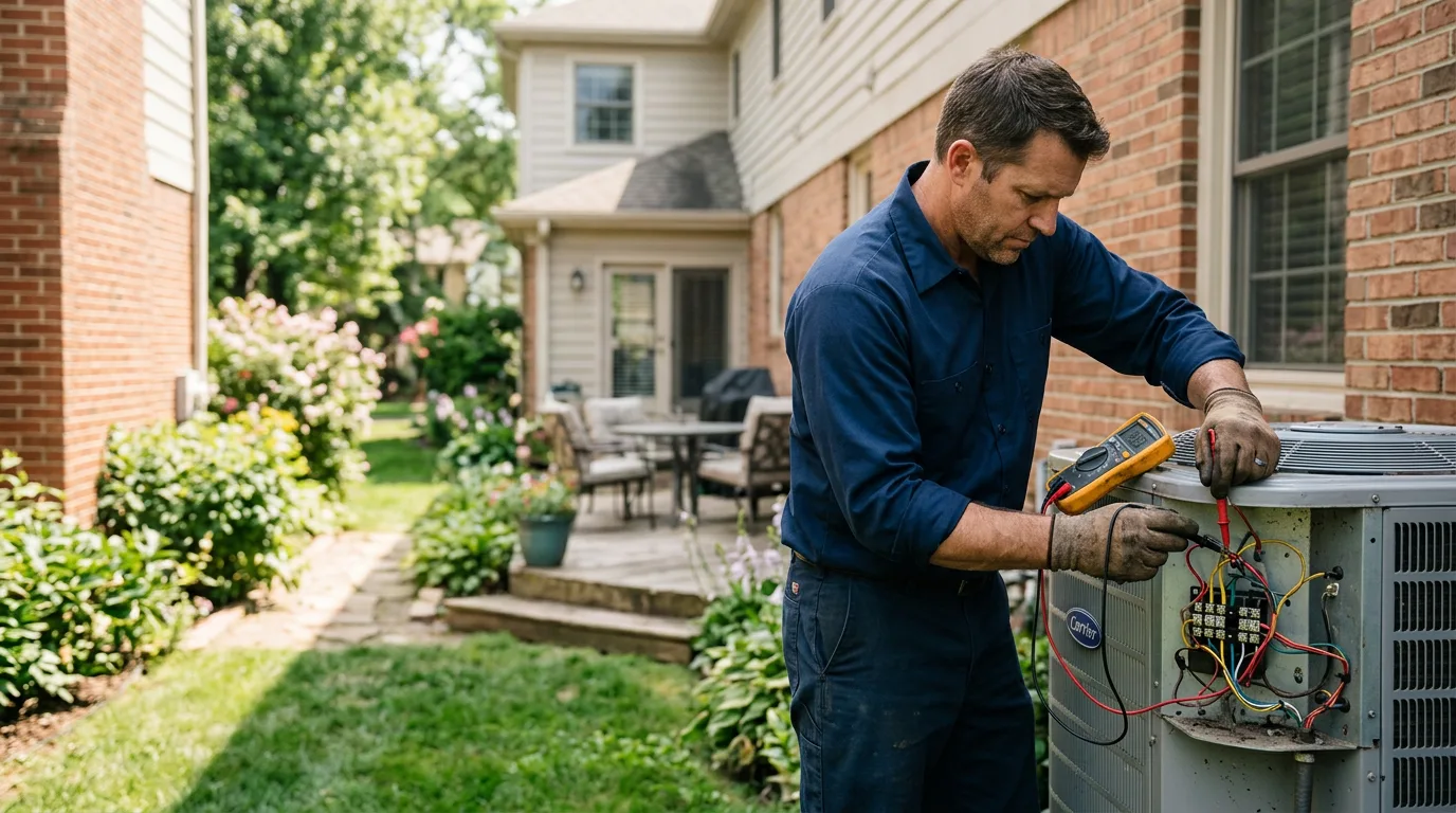 HVAC technician working near Bagwell, TX